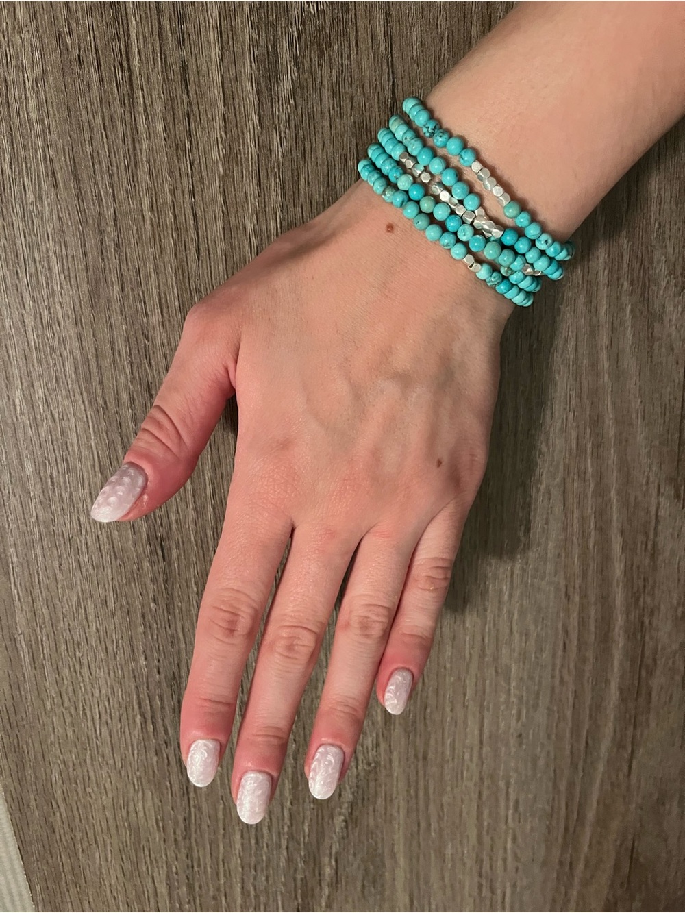 Turquoise Beaded Layered Necklace - Women Jewelry